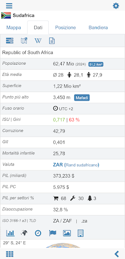 Atlante mondiale e mappa MxGeo