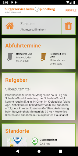 Abfall-App Kreis Pinneberg PC