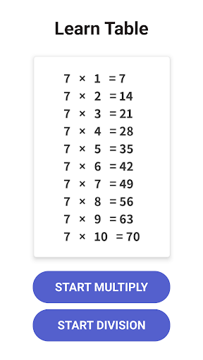 Times Table  - Learn Math