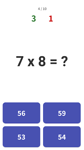 Tabla de multiplicar prácticas PC