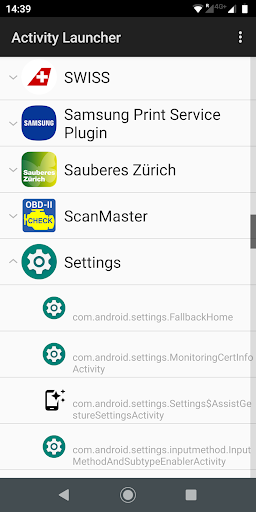 Activiteit Launcher