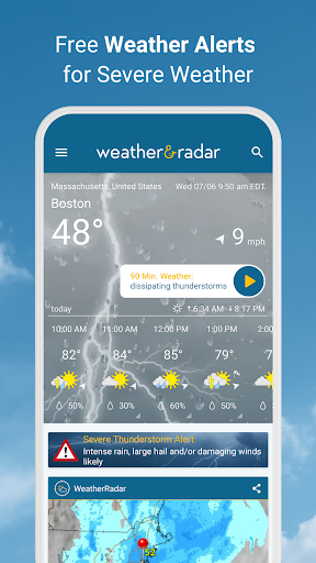 Weather & Radar الحاسوب