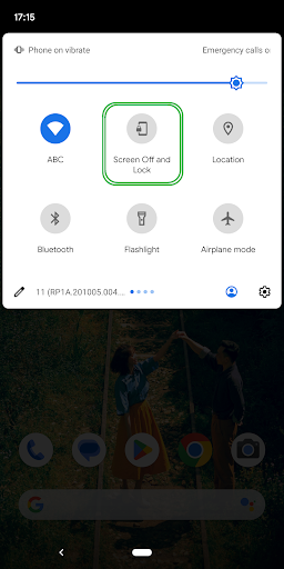 komputer Screen Off and Lock