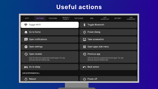 tvQuickActions - mapper for TV PC