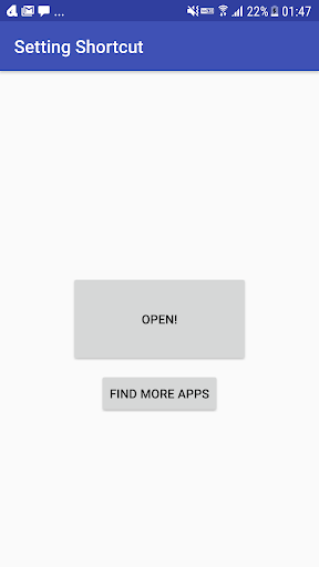 Settings Shortcut