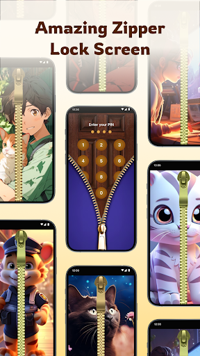 Door Lock Screen & Zip Door পিসি