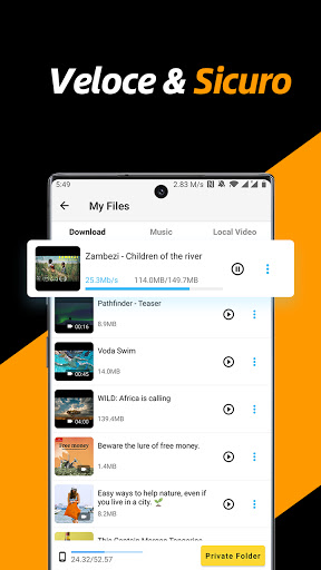 Downloader di video privato