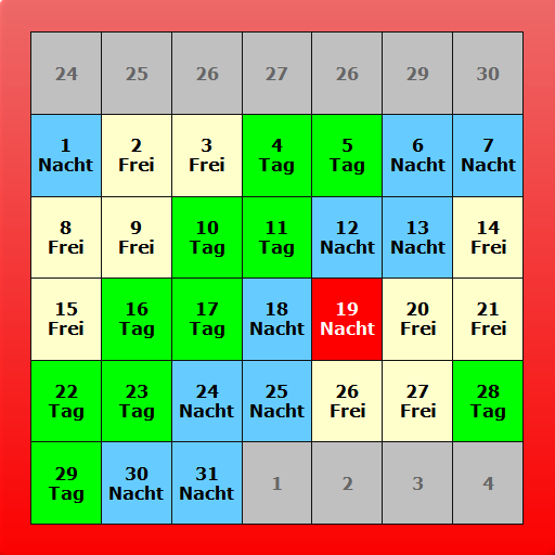 Dienstplan-Schichtplan PC