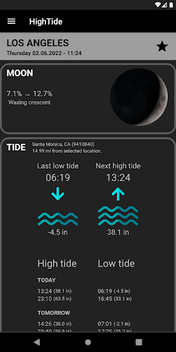HighTide: tides & weather PC