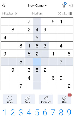 komputer Sudoku - Classic Sudoku Puzzle