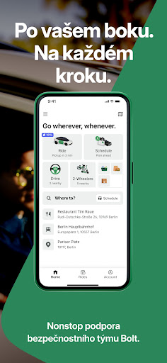 Bolt: Odvoz Autem a Koloběžky