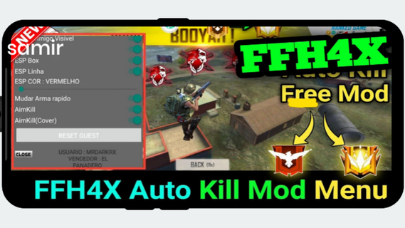 How to use ffh4x free fire in android Auto headshot app 2023 