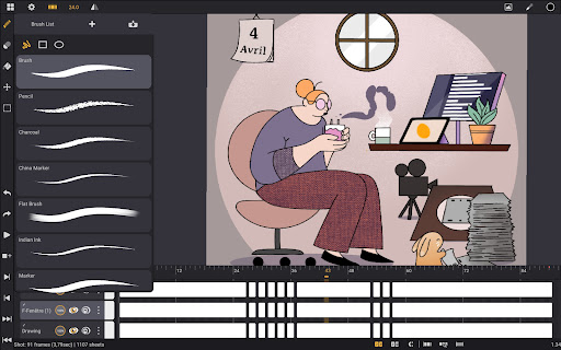 Callipeg (ベータ版) 手書きアニメーション PC版