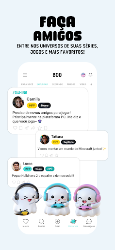 Boo—Namoros. Amigos. Bate-papo para PC