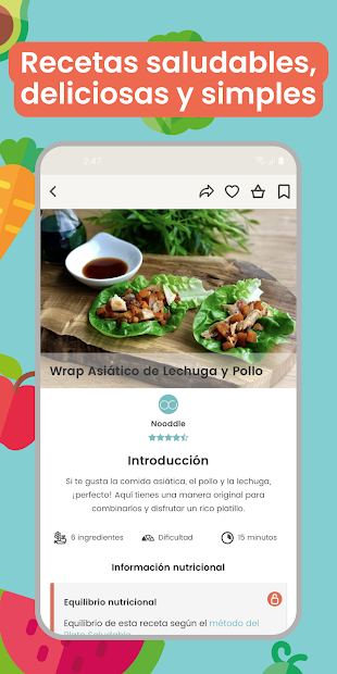 Nooddle App - Recetas sanas y fáciles PC