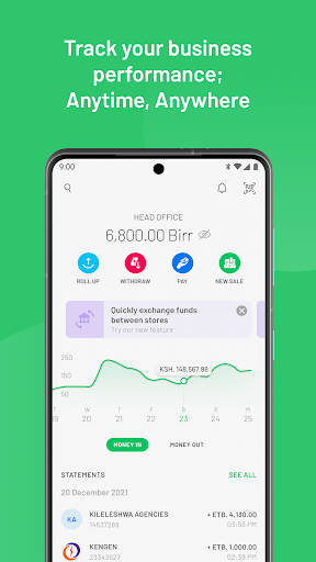 komputer M-PESA Business Ethiopia