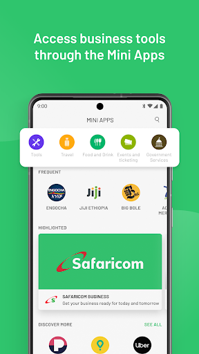 komputer M-PESA Business Ethiopia