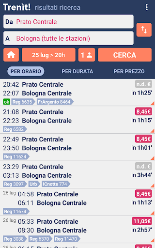 Orari Treni + Ritardi + Prezzi PC
