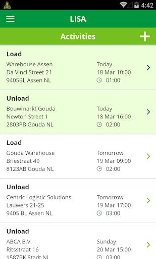 LISA, de logistieke app