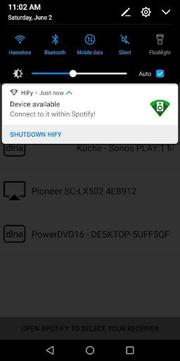 HiFy - AirPlay+DLNA für Spotif PC