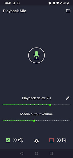 Playback Mic - input to output