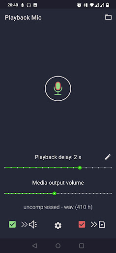 Playback Mic - input to output