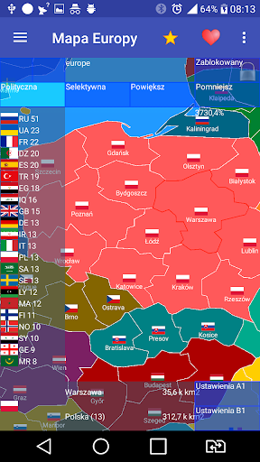 Mapa Europy پی سی