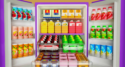 Fill Fridge: Organization game