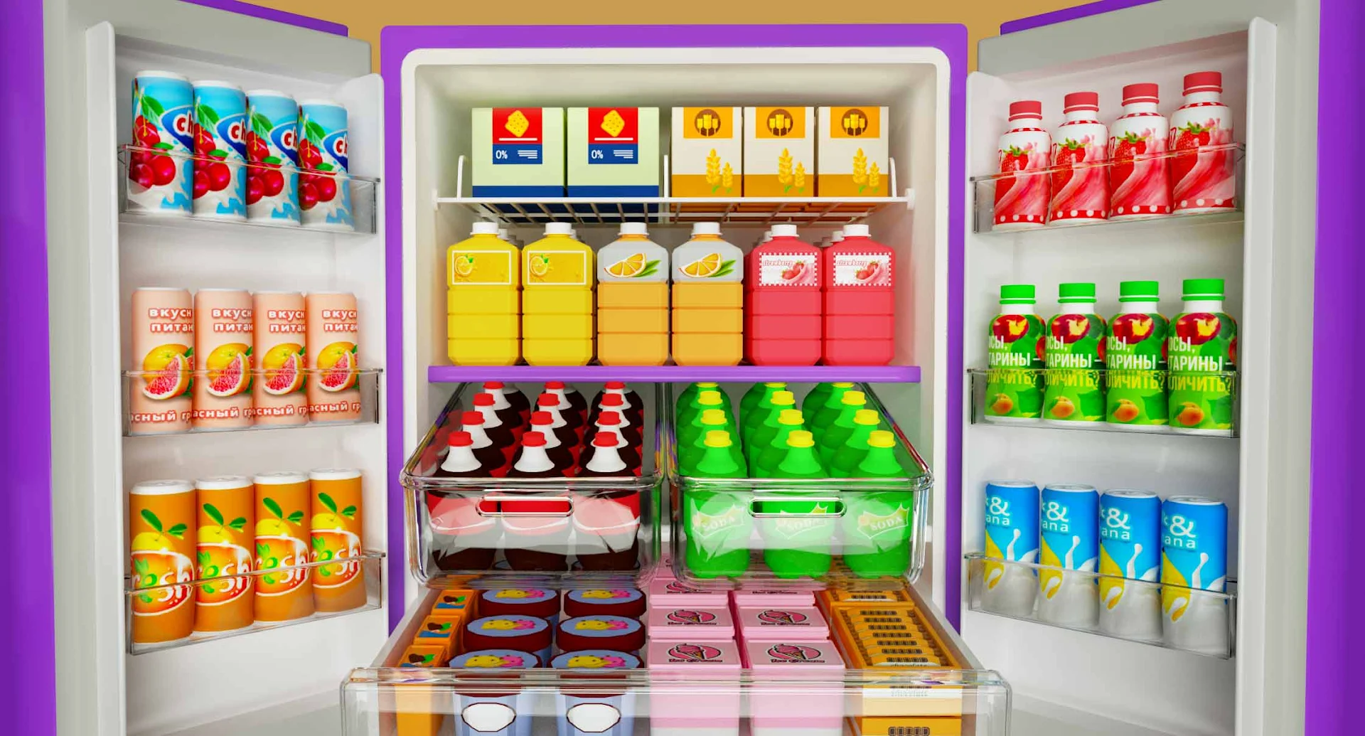Fill the Fridge: เกมจัดตู้เย็น PC