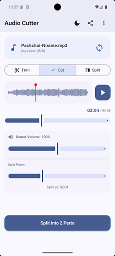 Audio Cutter: Trim, Cut, Split پی سی