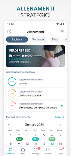 Fitness app—allenamento a casa