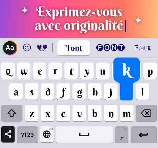 Fonts: Clavier à Écriture PC