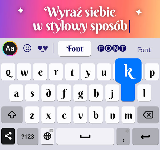 Fonts: czcionki klawiatura PC