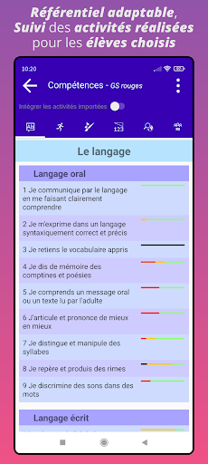 Carnets de suivi pour l'école PC