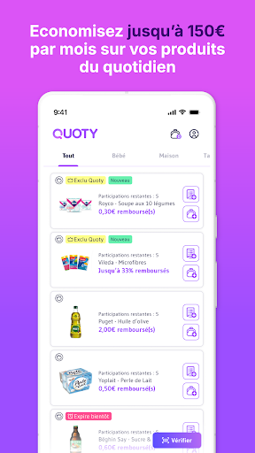 Quoty - Cashback, promos, bons plans & catalogues