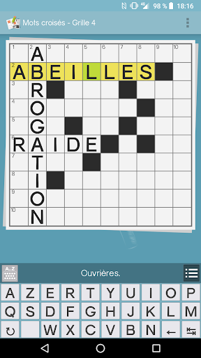 Jeux de grille (mots fléchés & PC