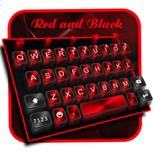 3D Classic Business Red Black keyboard Theme para PC