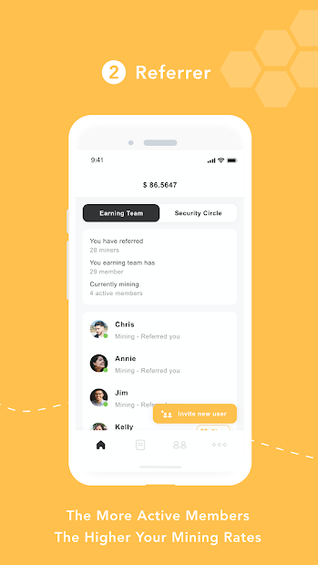 Bee Network:Phone-based Digital Currency الحاسوب