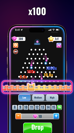 Plinko S x100: Plinko Balls XY