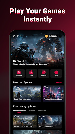 Cinex-CloudGaming PC on Mobile PC
