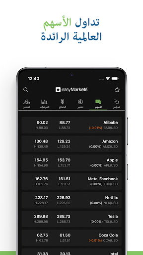 easyMarkets Online Trading الحاسوب