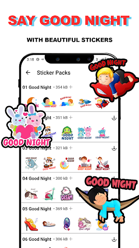 GoodNight Sticker For Whatsapp پی سی