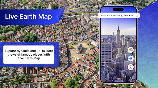 Earth Map Satellite: View پی سی