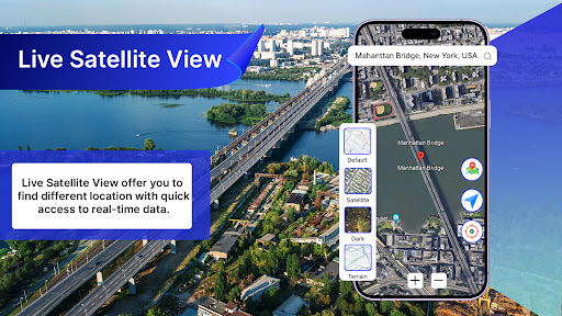 Earth Map Satellite: View پی سی