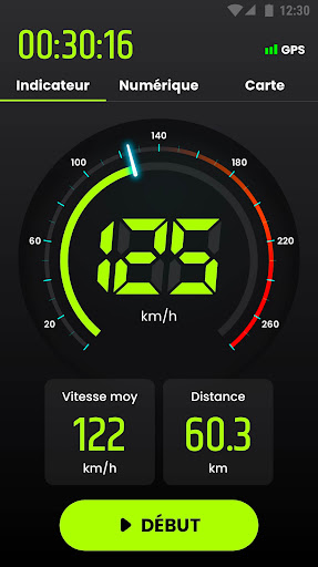 Compteur de Vitesse GPS - km/h PC