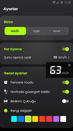 Hız göstergesi & GPS Hız ölçer