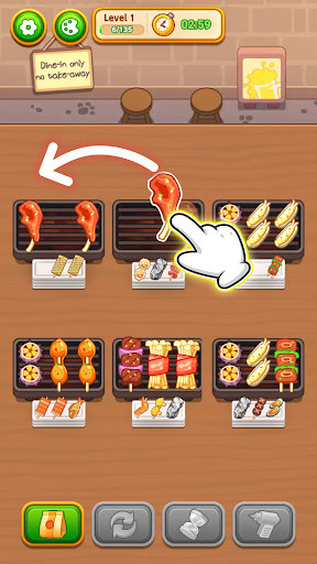 Grill Sort - Food Sort Games