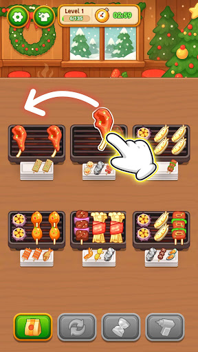 Grill Sort - Food Sort Games