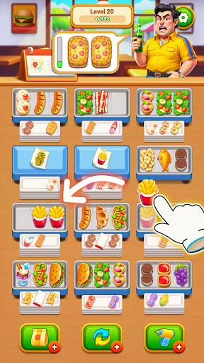 Grill Sort - 燒烤遊戲，三消遊戲，模擬餐廳遊戲