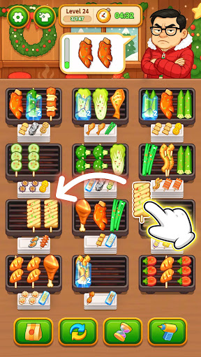 Grill Sort - Food Sort Games